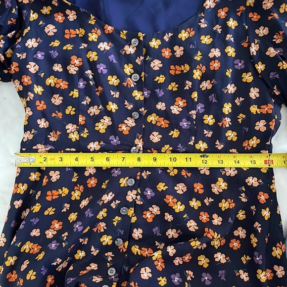 Madewell Do Well Navy Floral Mini Dress - Picture 10 of 10